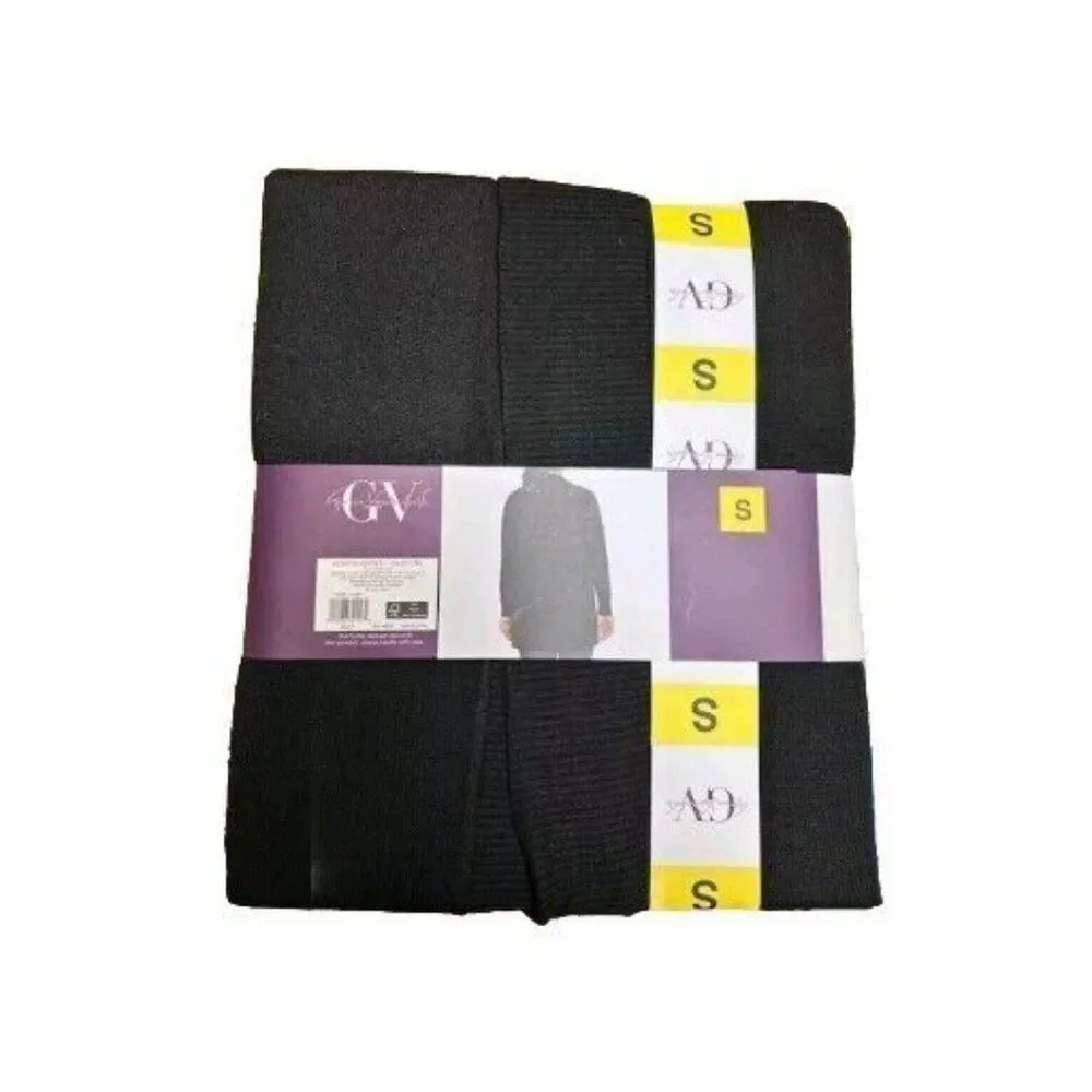 Gloria Vanderbilt Womens Open Front Lightweight Black Cardigan Relaxed Pockets S - Picture 5 of 5